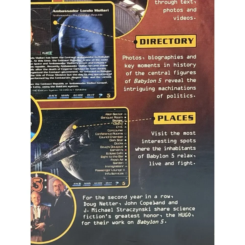 Official Guide to Babylon 5 for PC Win 95 and MAC CD BOXED